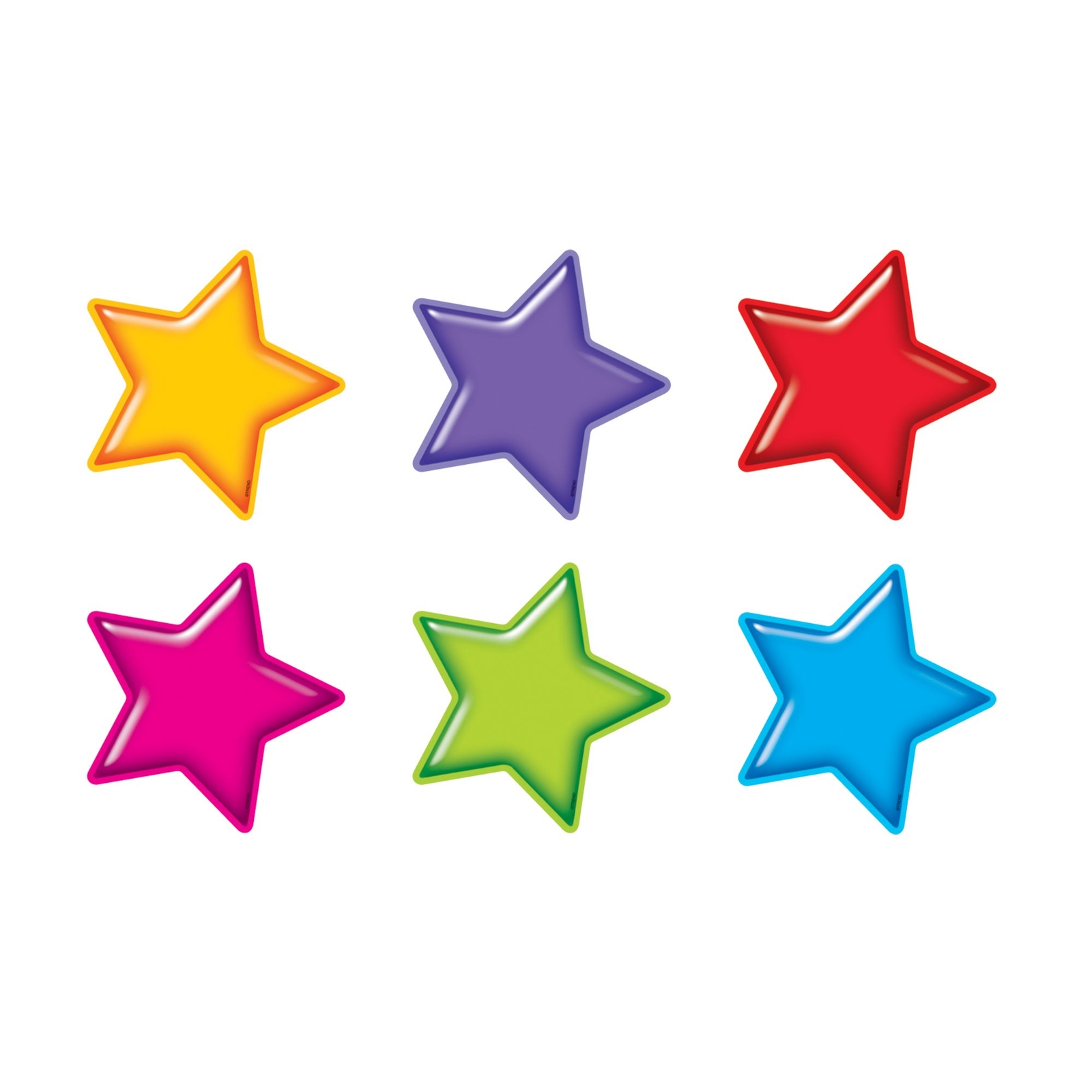 Gumdrop Stars Classic Accents Variety Pack 36PCS Classroom Bulletin Cutouts