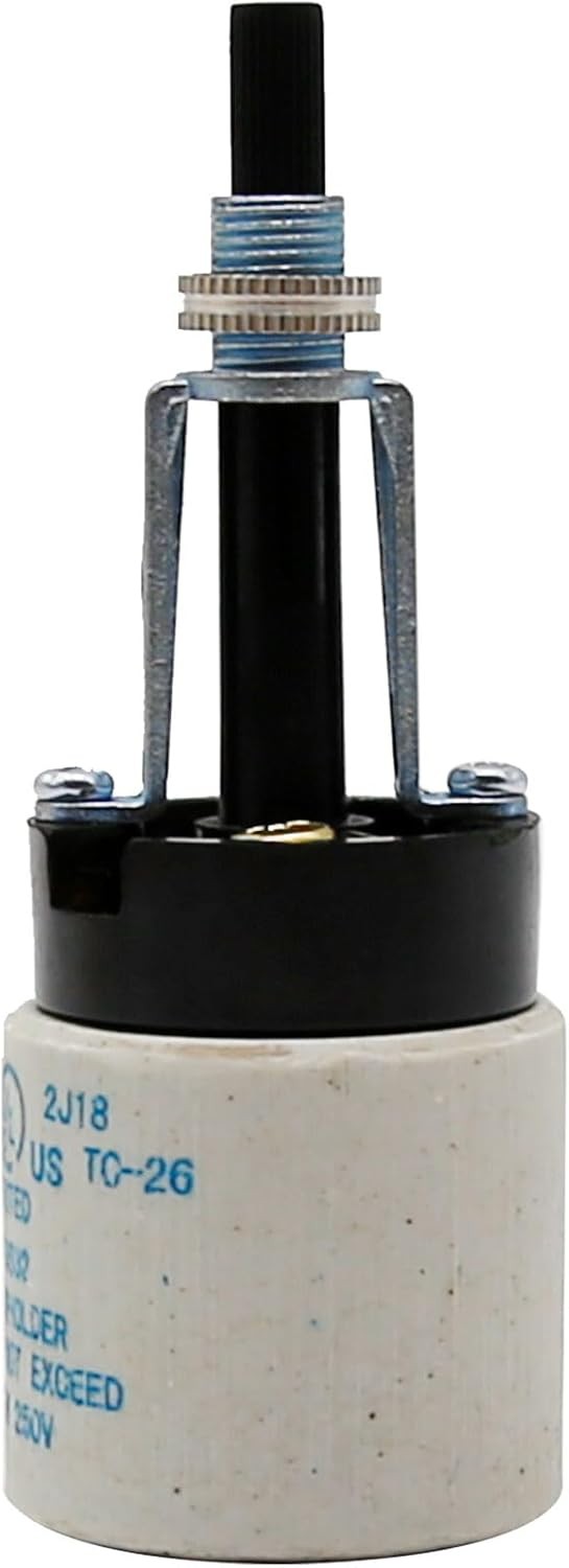 E26 Universal Ceramic Light Socket with Rotary Switch 250V 660W for Lamp...