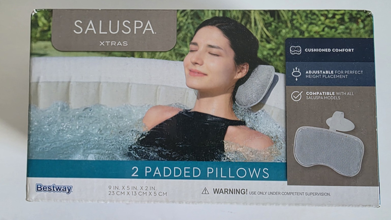 SaluSpa Xtras Inflatable Hot Tub Back Neck Rest Padded Pillow 2 pack 60320E