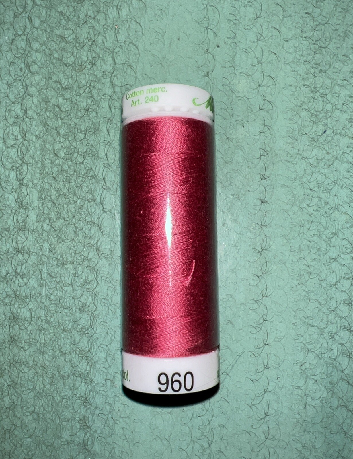 Mettler Cotton Thread For Fine Embroidery Art. 240-960 No 60 200m/219 Yds
