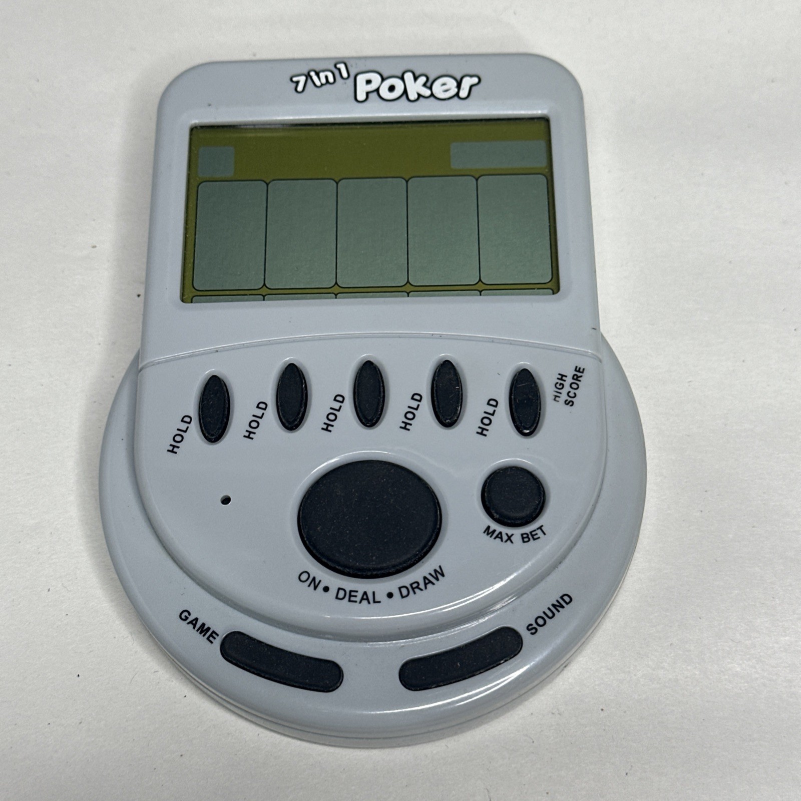 7-in-1 Poker Mega Screen Handheld Electronic Video Game Portable – Works Well