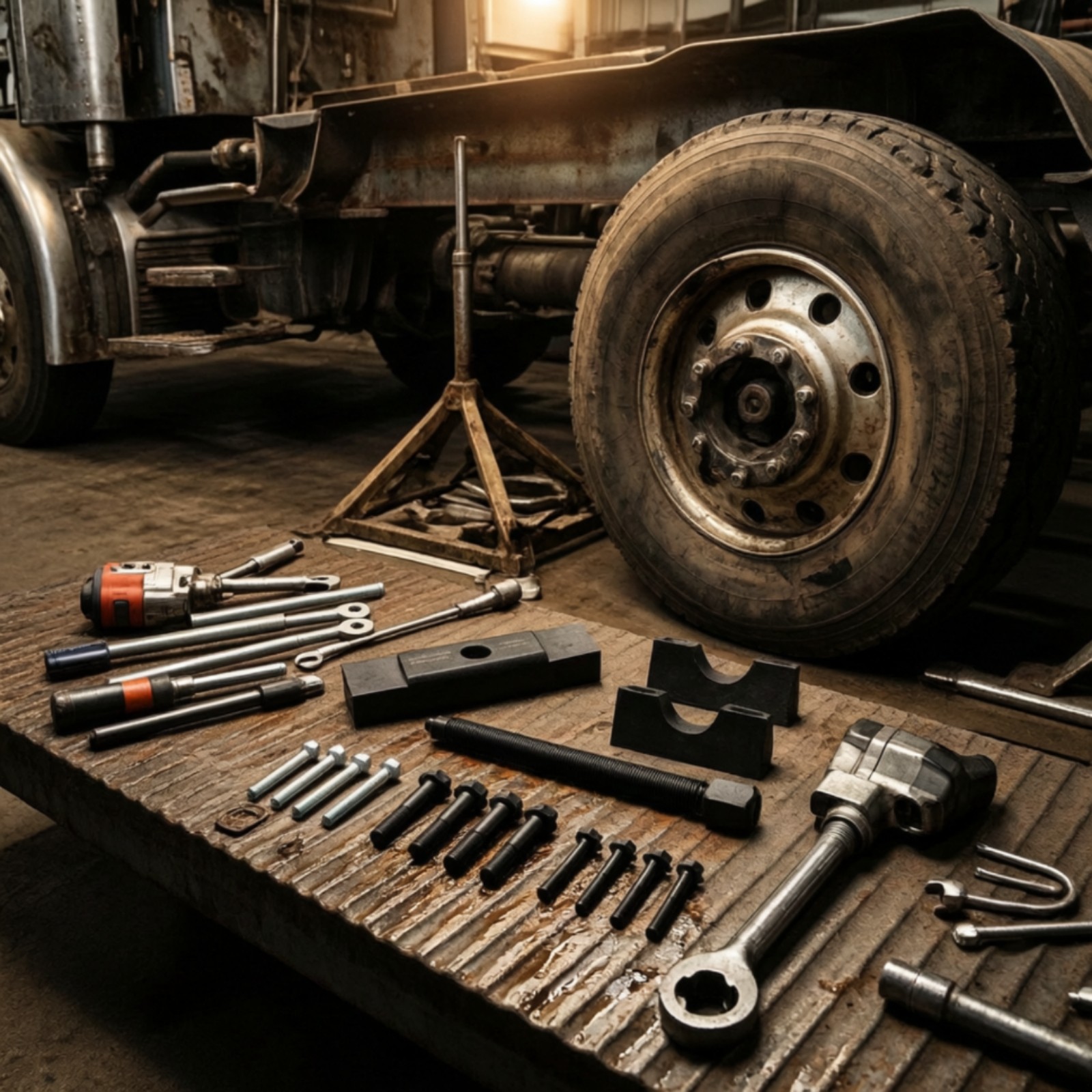 Truck Yoke Puller Quick Yoke Puller with Adapter Blocks Compact