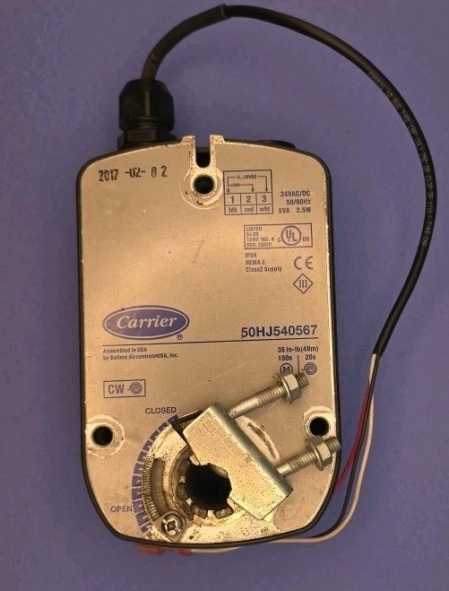 Carrier 50HJ540567 Spring Return Damper Actuator HVAC