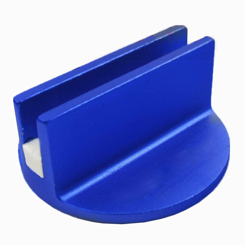 2Pcs Blue Slotted Magnetic Jack Pad Pinch Weld Rail Adapter
