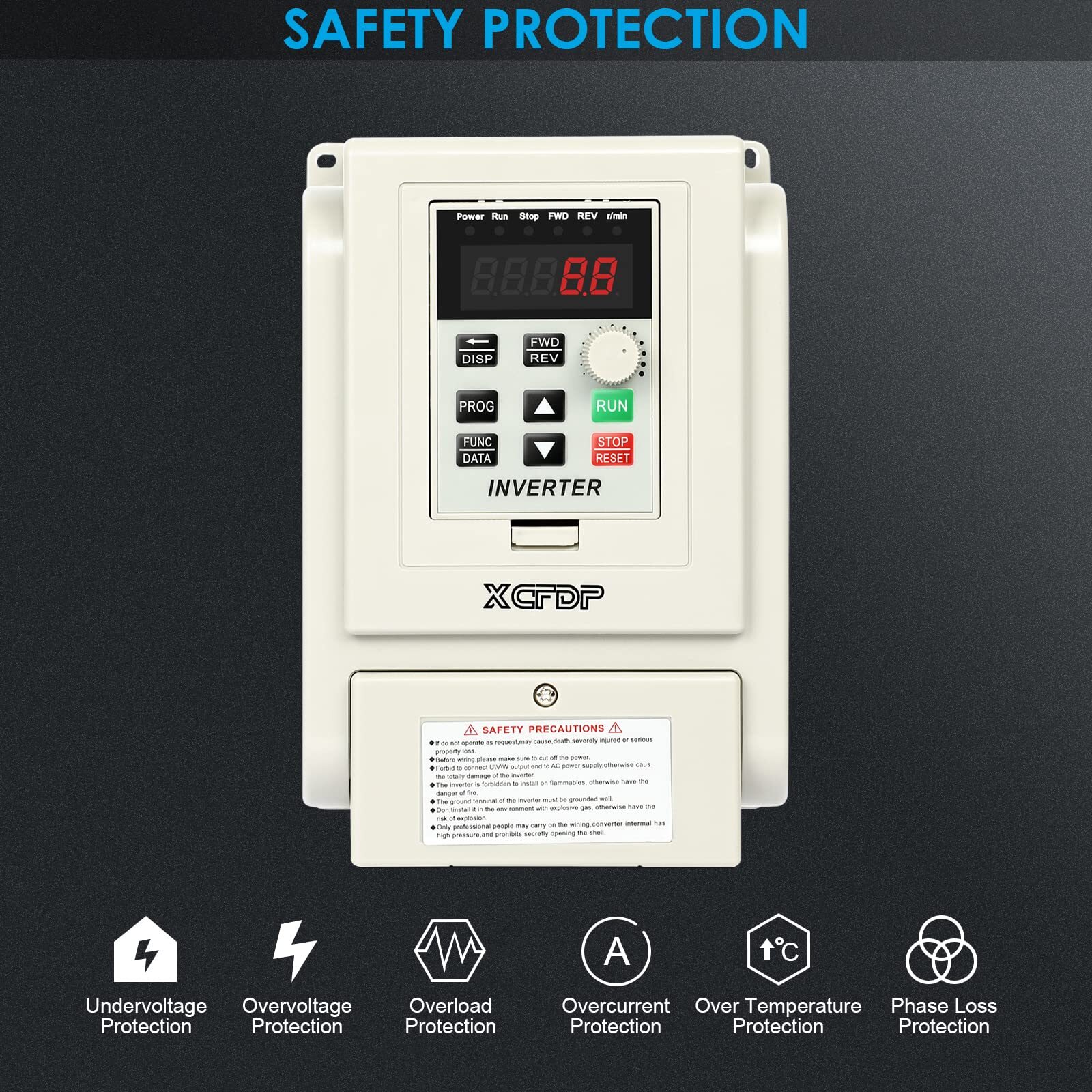 AC 220V 3HP Variable Frequency Drive Single Phase to 3 Phase Converter