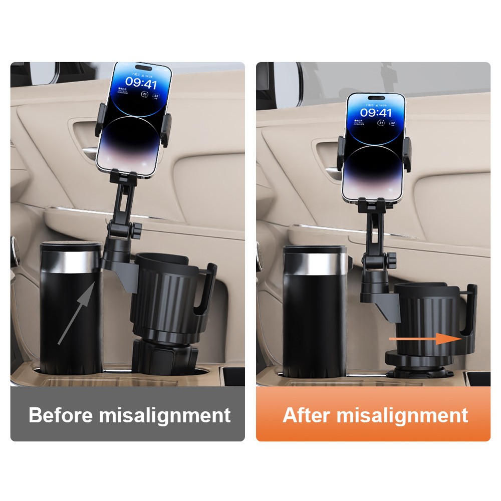 Universal 360° Adjustable Car Mount Cup Stand Cradle Holder For Cell Phone