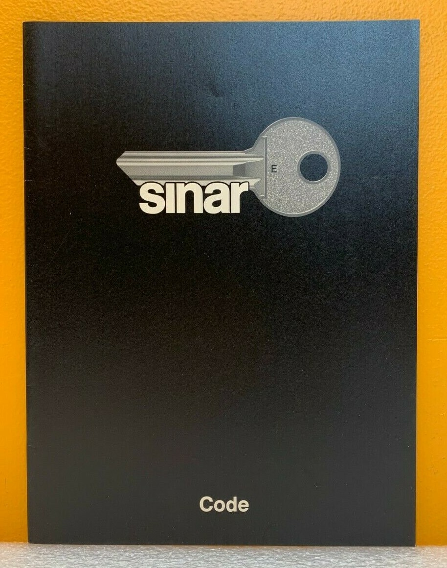 Sinar Ltd. 1981 Code Catalog.