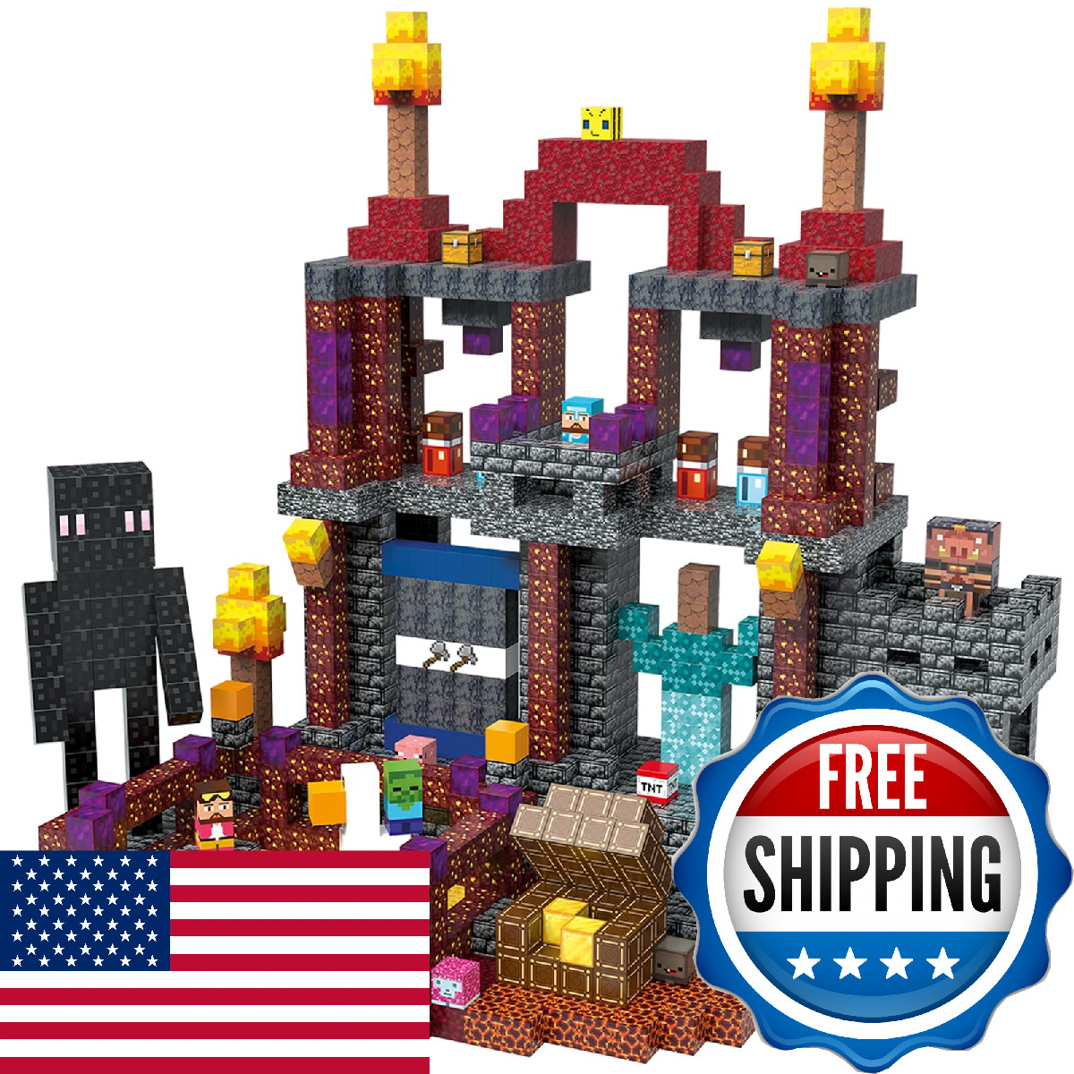 JIMI 120PCS Magnetic Blocks Building Toys for Boys Girls Ages 3+ Montessori Sens