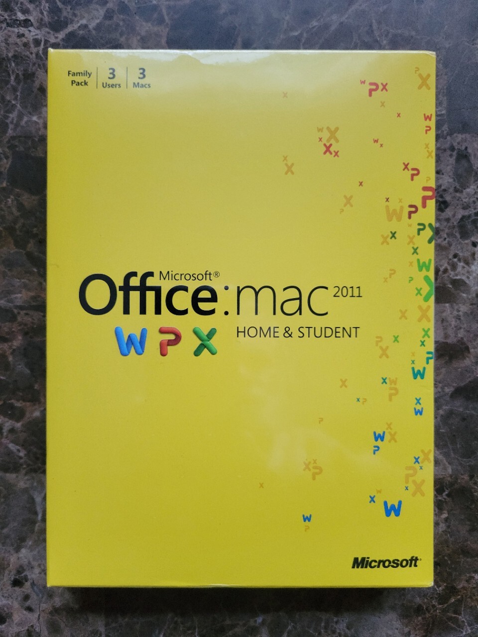 NEW Microsoft Office MAC 2011 for 3 PCs SEALED BOX