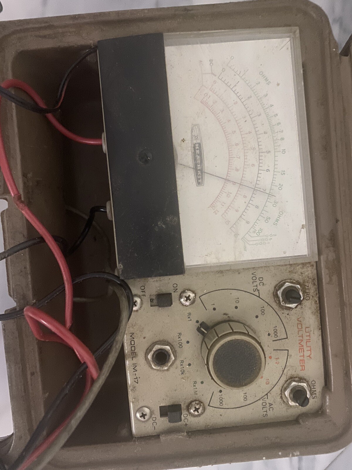 Heathkit IM-17 Utility Solid State Voltmeter In Case Vintage Test Equipment