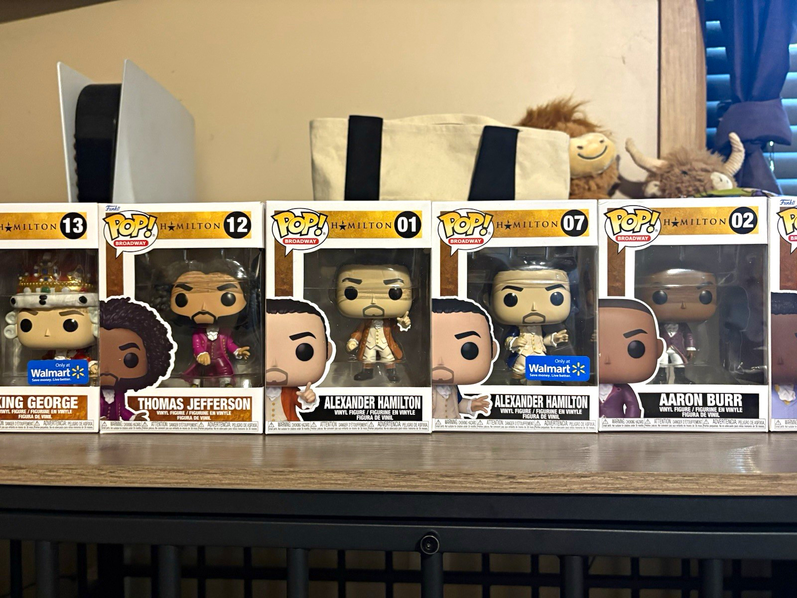 Funko Pop! Hamilton Broadway Boxed Lot of 5 Walmart Exclusives Mixed