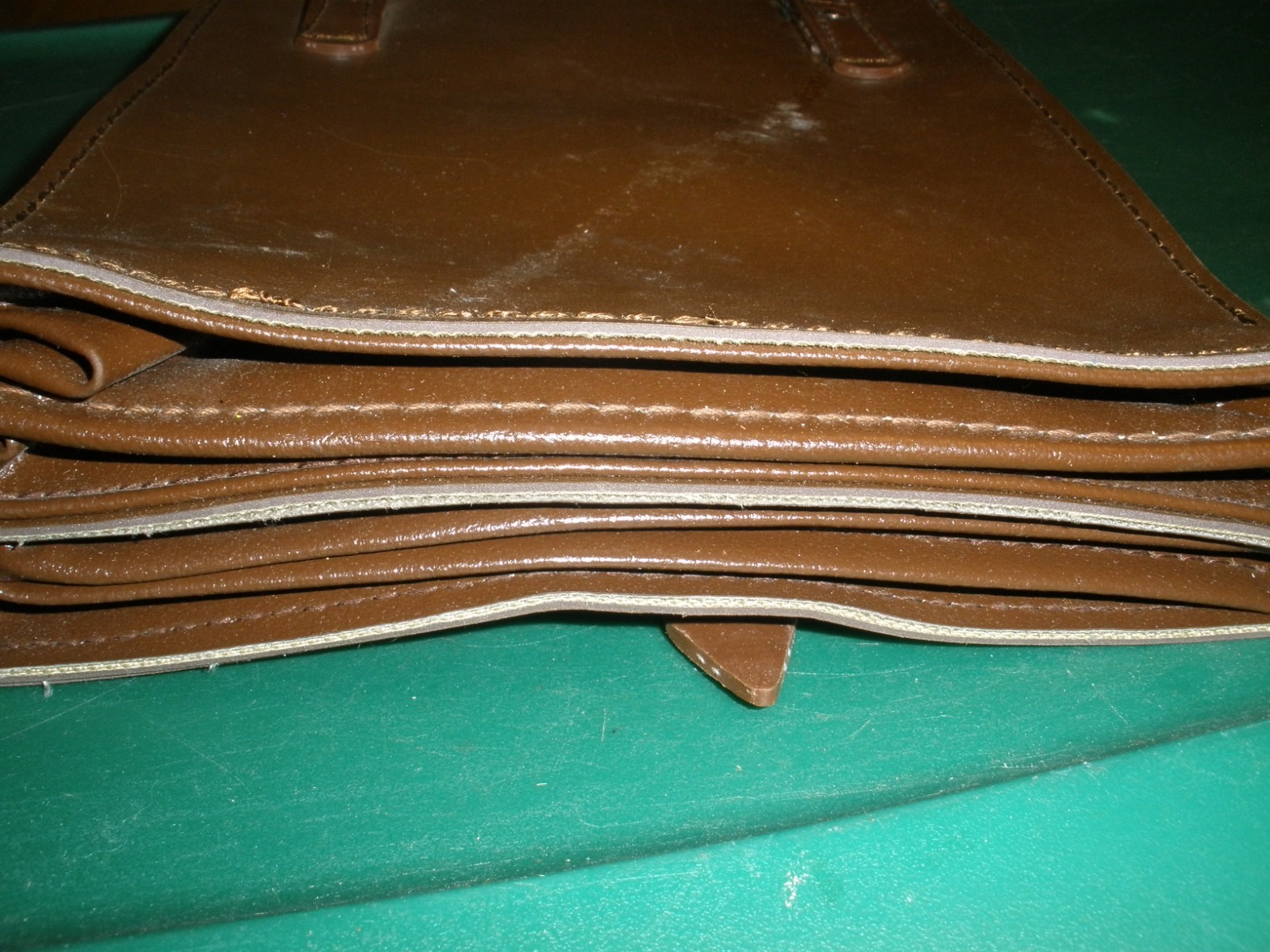 Vintage Military Map Document Case Bag 11"x8" When Closed (085)