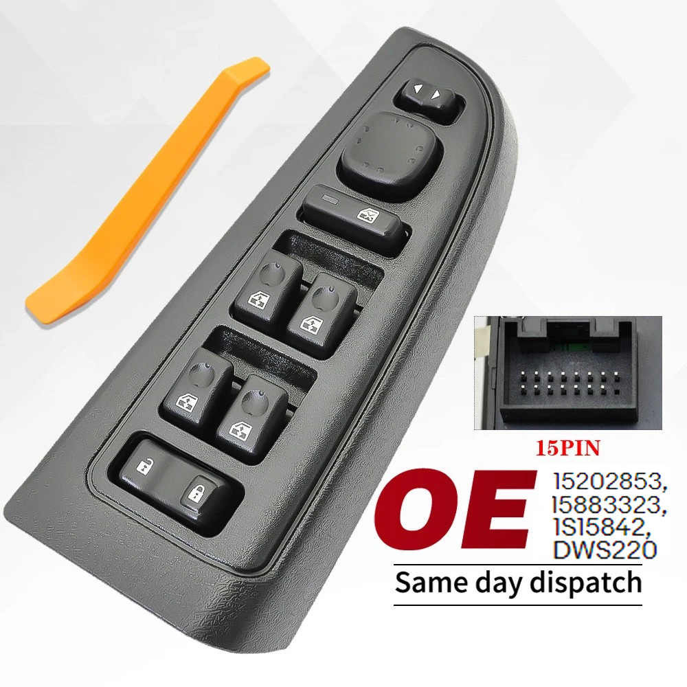 Front Driver Door Window Control Switch For GMC Sierra 2003-2007 15883323 US