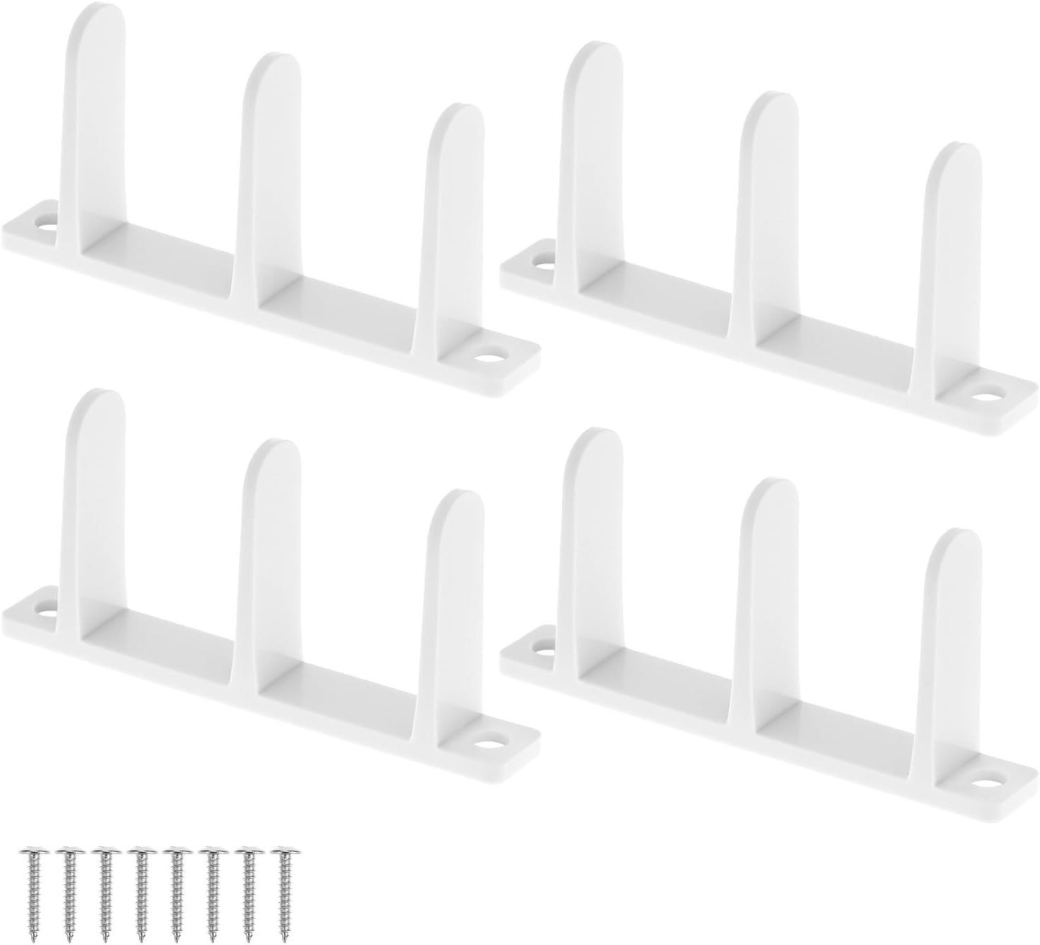 4-Pack Sliding Closet Door Floor Guide Universal Bottom Guide for 1-3/8" Doors