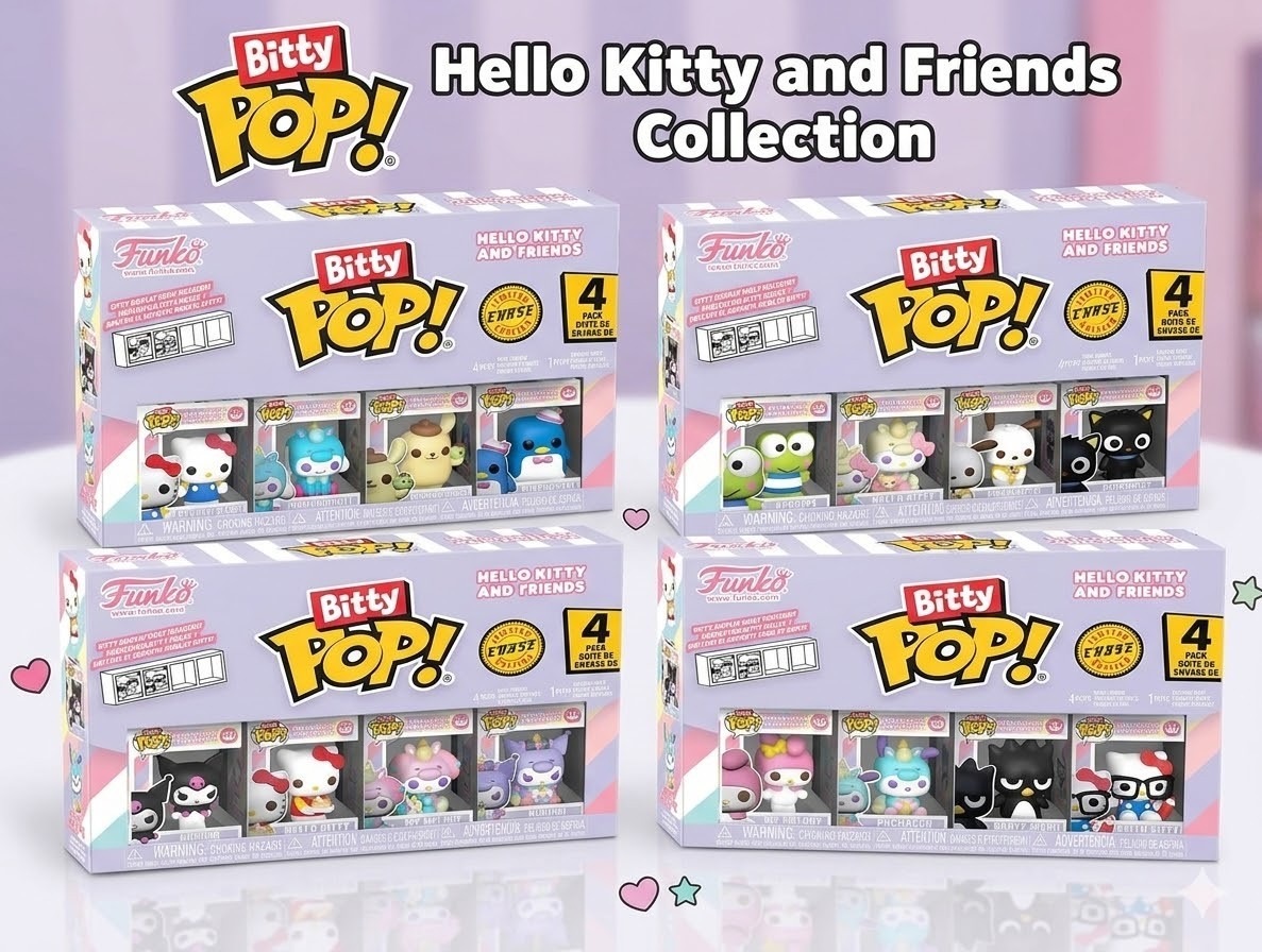 Funko Bitty Pop! Sanrio Hello Kitty & Friends Mini Figures 4-Pack – Mystery