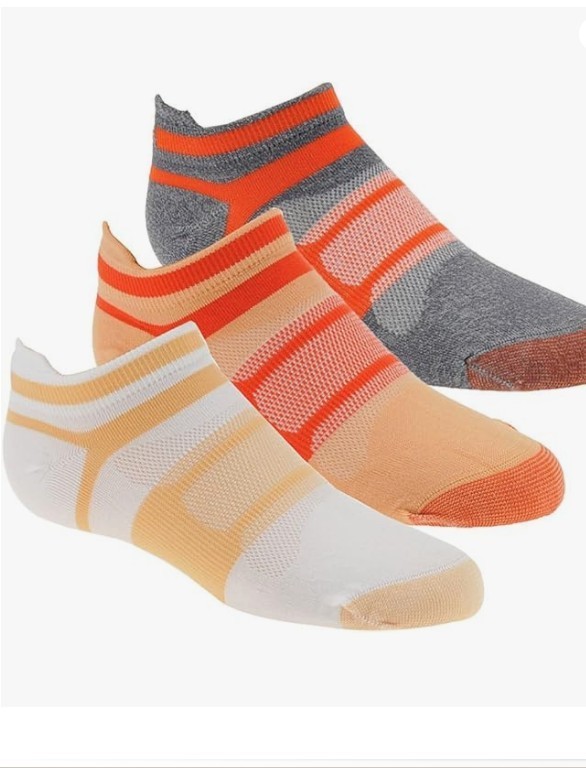 3 PAIRS - ASICS Women's Quick Lyte Single Tab women's ankle socks Small 6 - 7.5