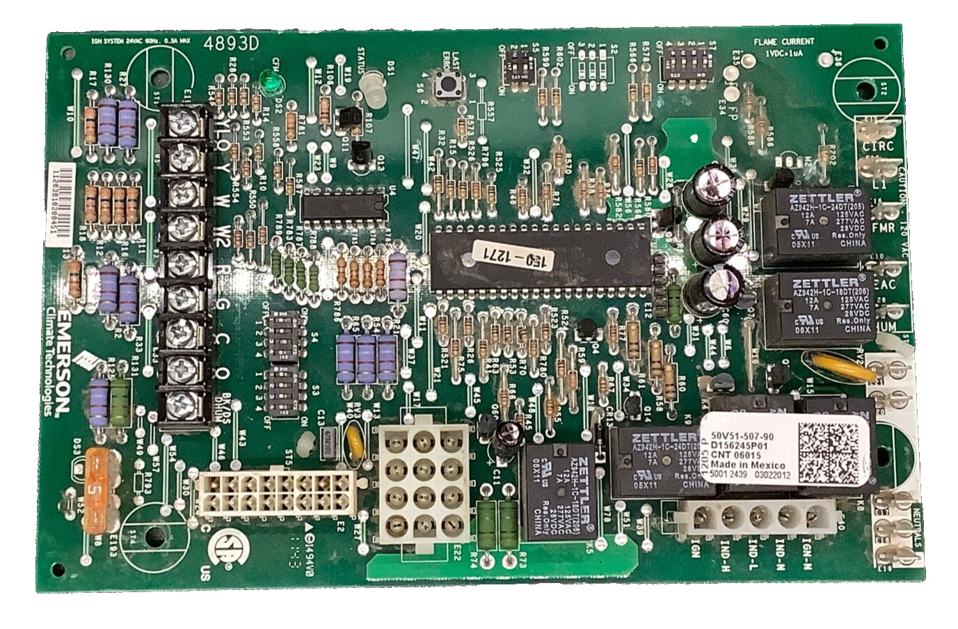 50V51-507-90 furnace control Circuit board