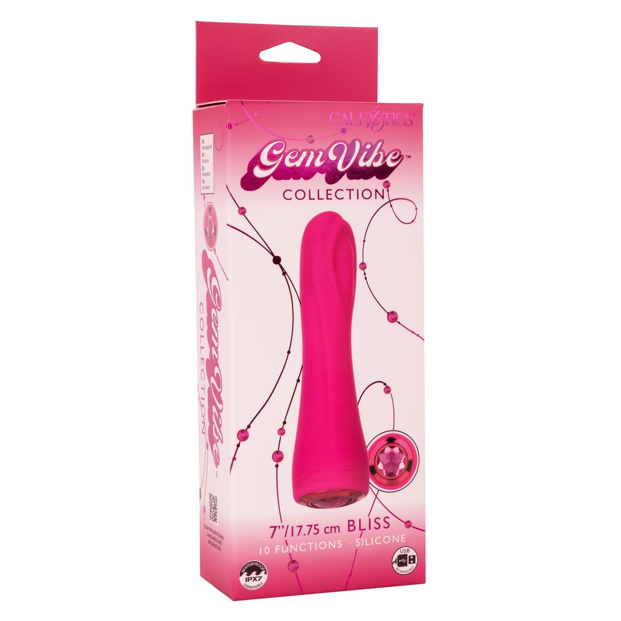 Calexotics Ultimately Pleasurable Gem Vibes Collection Bliss Pink Vibrator, New