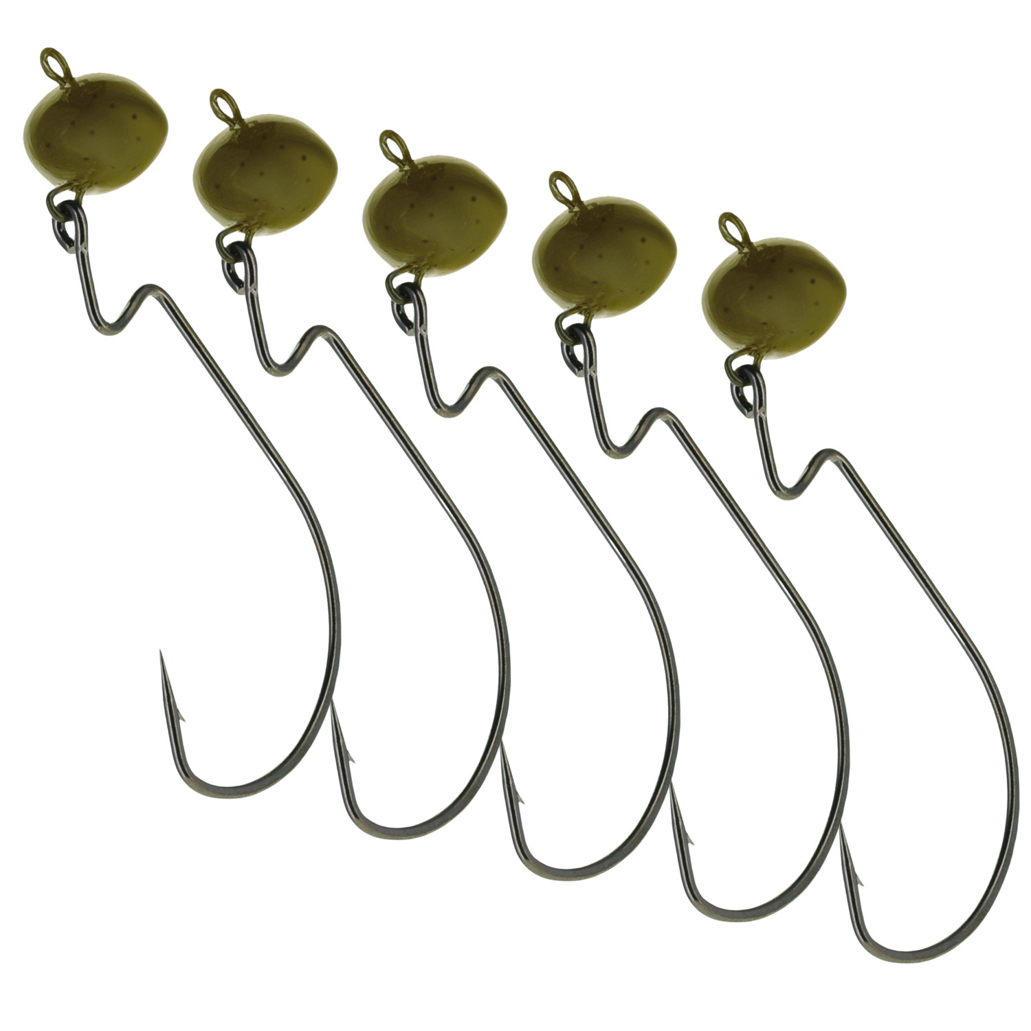 Reaction Tackle Football Swing Jigs 5 Pack Bass Fishing Jig Heads Structure