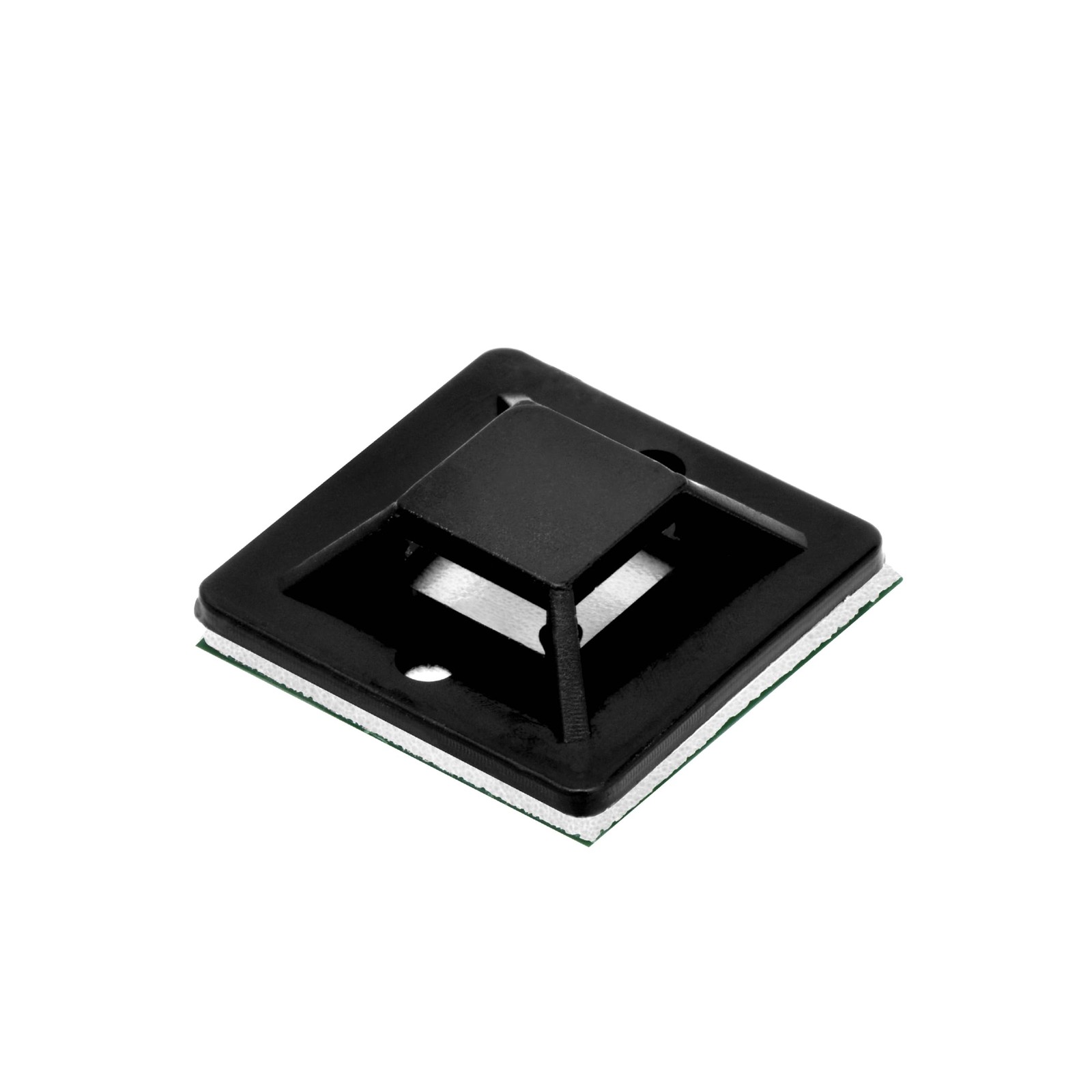 Black Self Adhesive Cable Tie Zip Clamp Mount Clip Holder 3/4 Inch 100 PCS