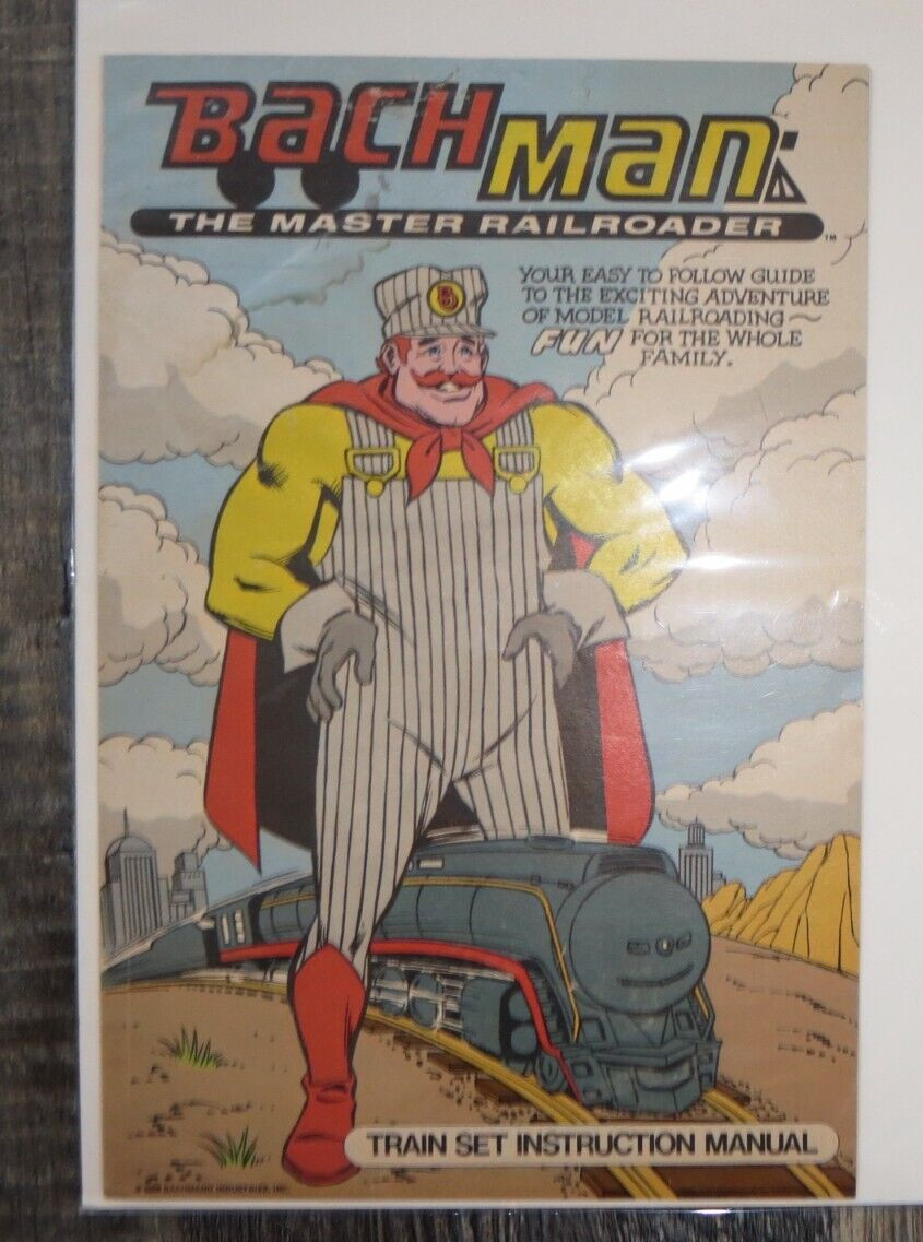 Vintage Bachman The Master Railroader Train Set Instruction Manual 1988