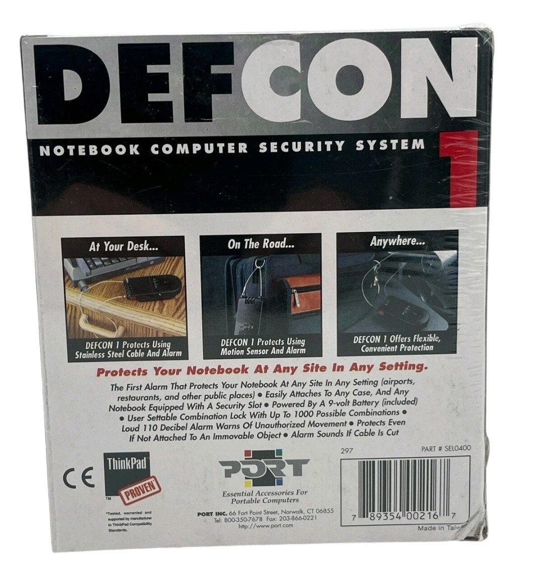 New/Sealed DEFCON 1 Notebook Computer Security System