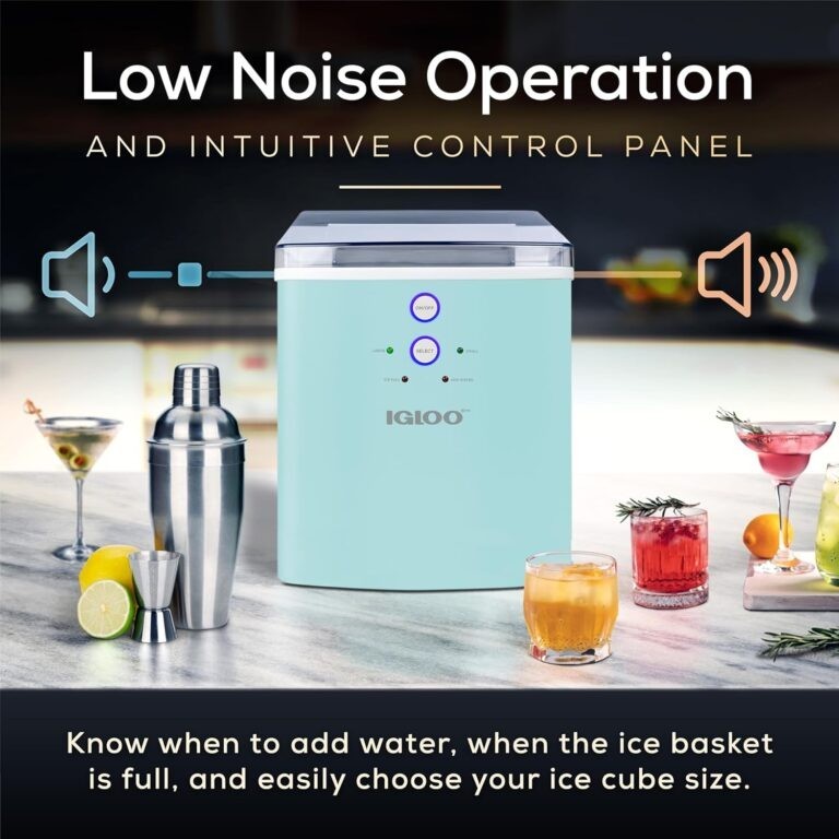 Igloo 33 Lb Automatic Portable Countertop Ice Maker Machine, Aqua