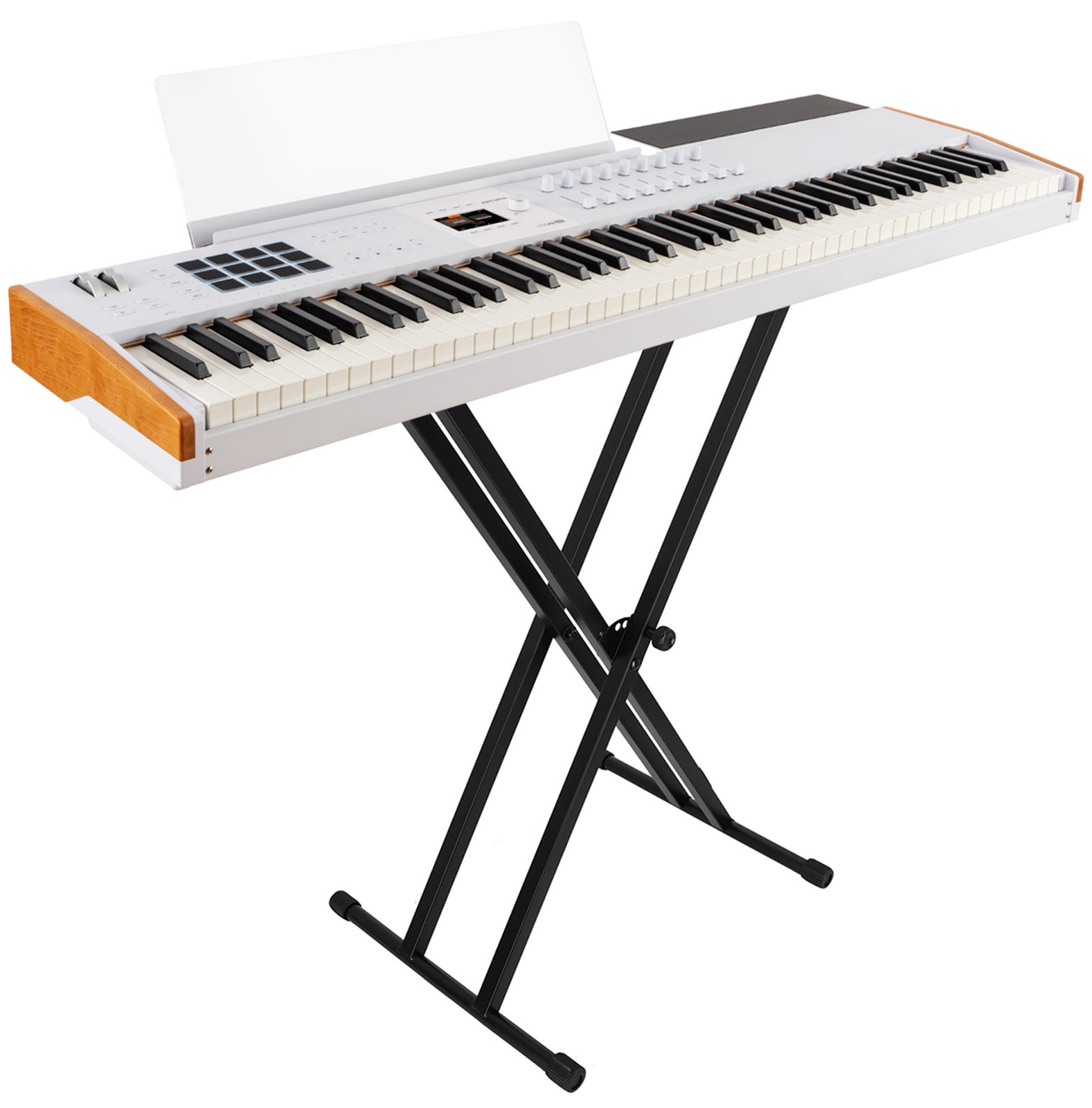 Arturia KEYLAB 88-Key Mk3 White USB Midi Keyboard Controller+On-Stage X-Stand