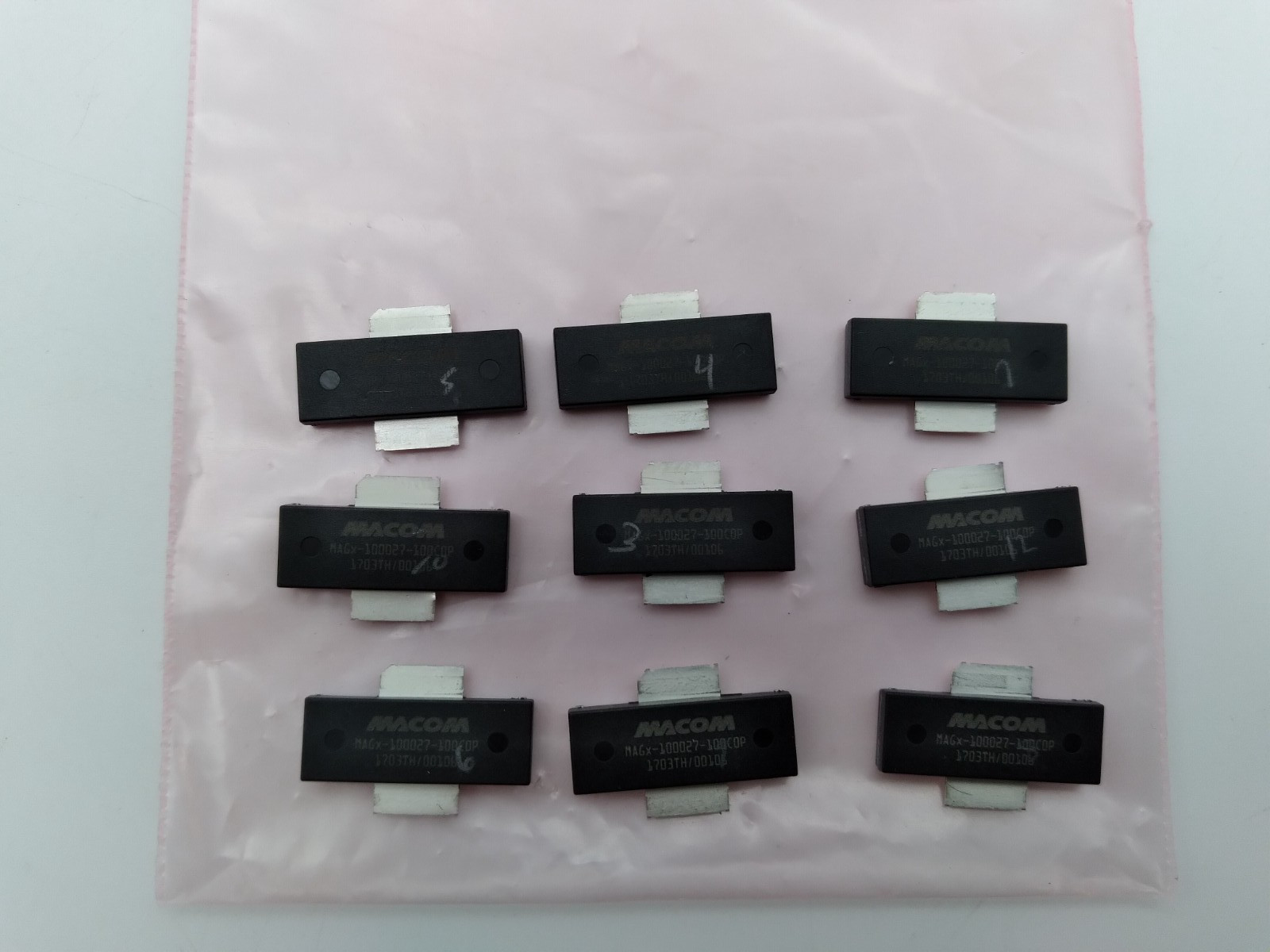 Lot of 9 - New! MACOM MAGX-100027-100C0P GaN Amplifier 50 V, 100 W DC - 2.7 GHz