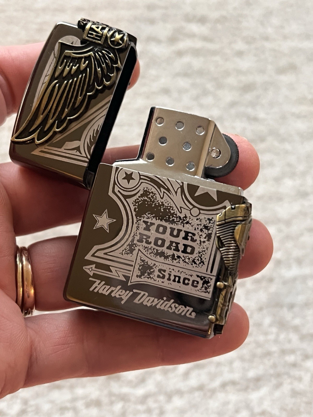 Harley Davidson Brand New Lighter Black Best Gift