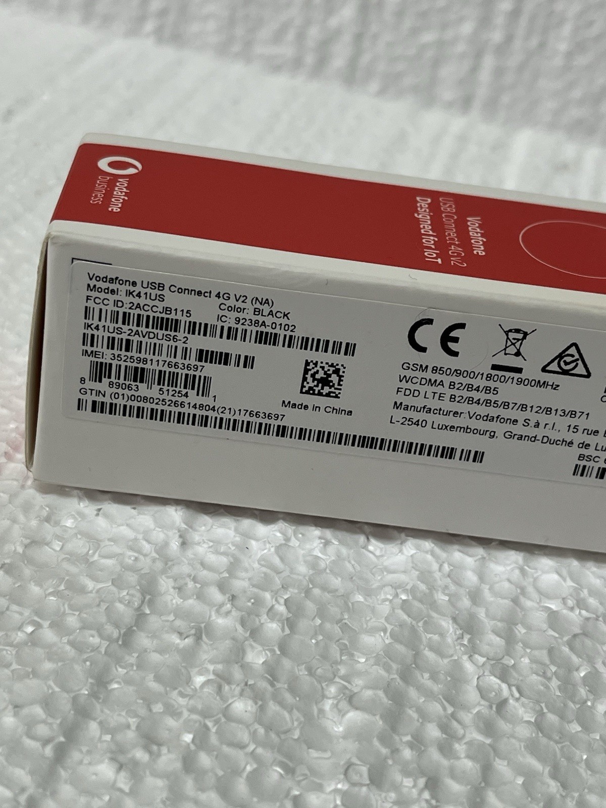 4G Vodafone USB Connect 4G V2 IK41US USB Dongle Modem