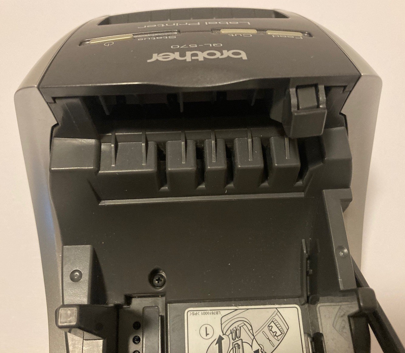 Brother QL-570 Thermal Label Printer With Power Cable USB Extra Labels Tested