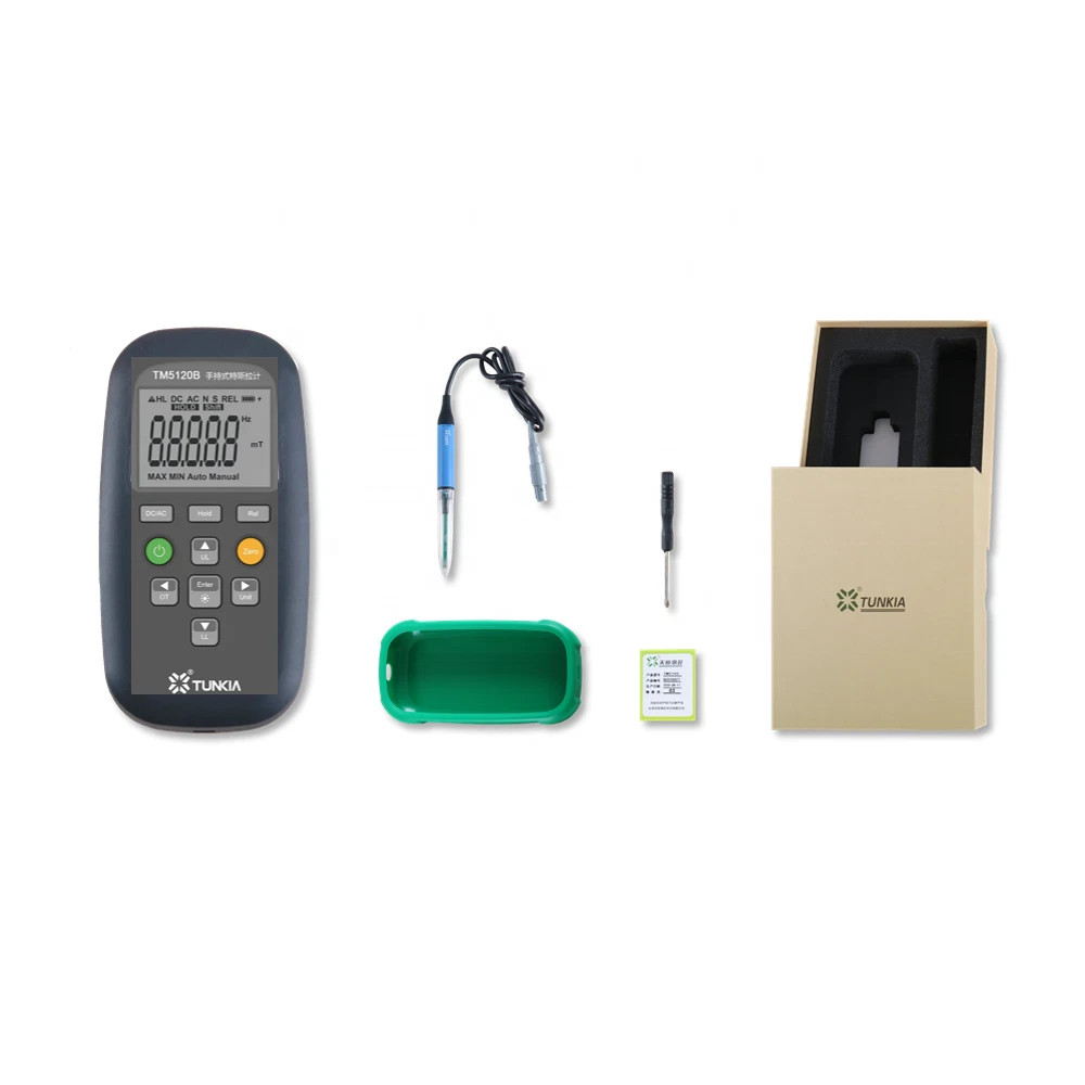 Handheld Teslameter Gauss Meter with Range 300mT Accuracy Class 2 DC ±2% AC ±5%