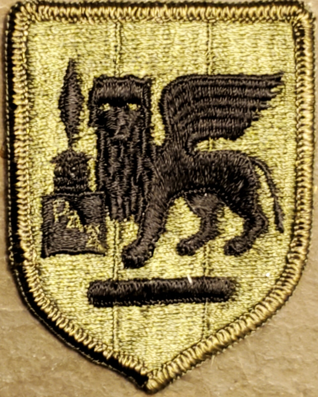 US Army Southern European Task Force SETAF (USARAF) OD Green & Black BDU patch