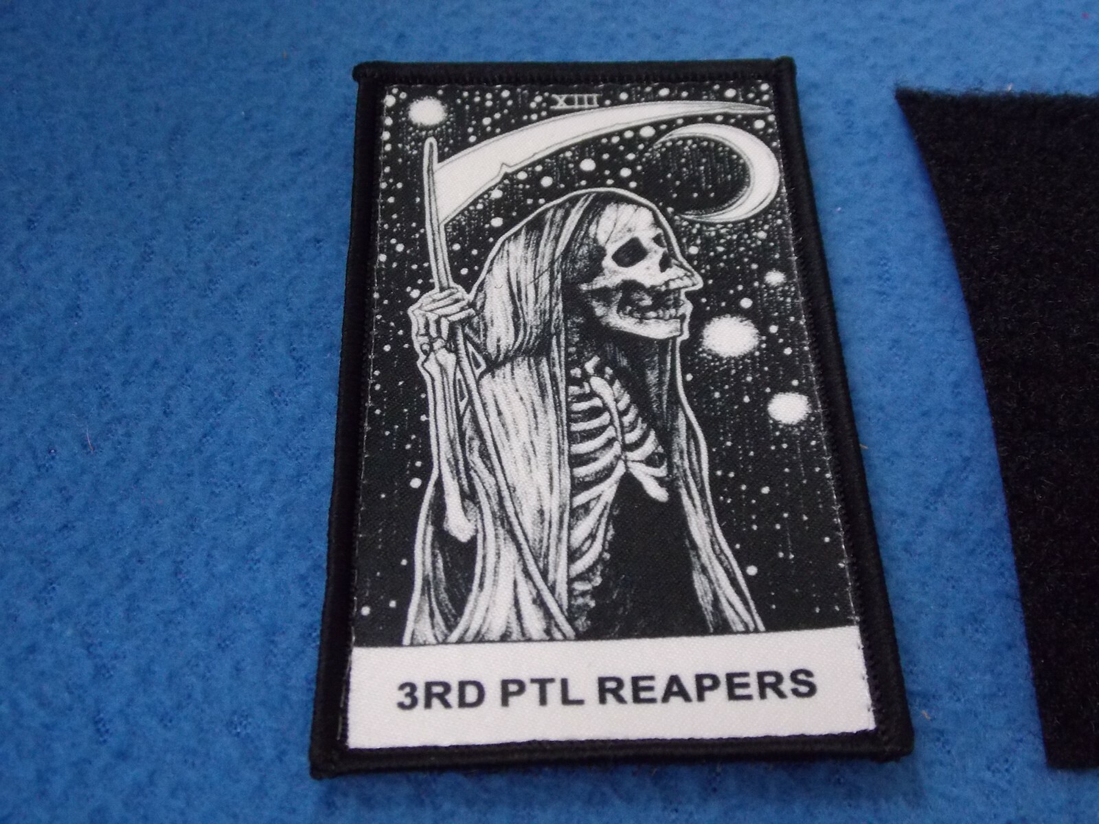 3rd PTL GRIM REAPERS MILITARY HOOK BACK PATCH