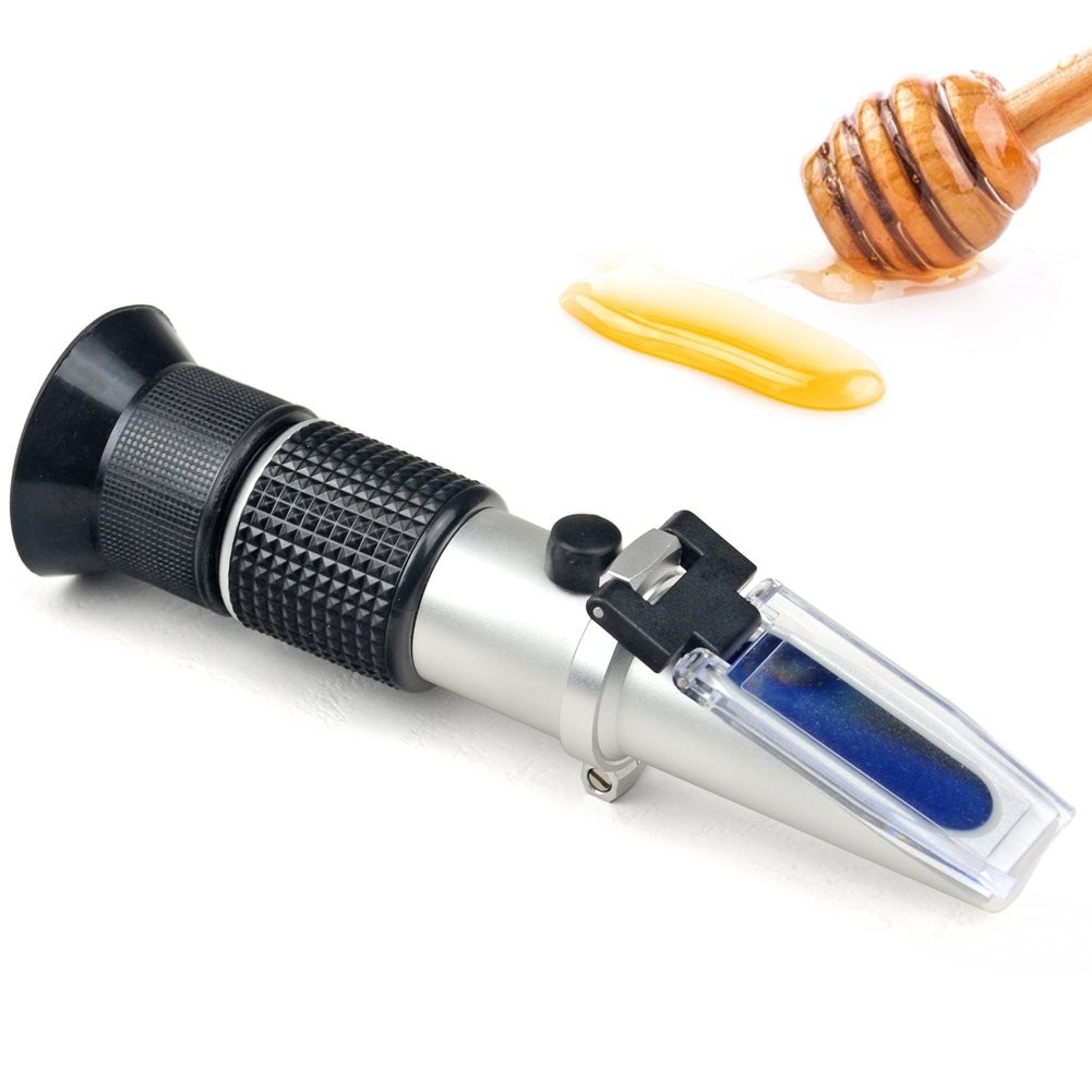 Durable Honey Refractometer with Automatic Temperature Compensation - 3-in-1
