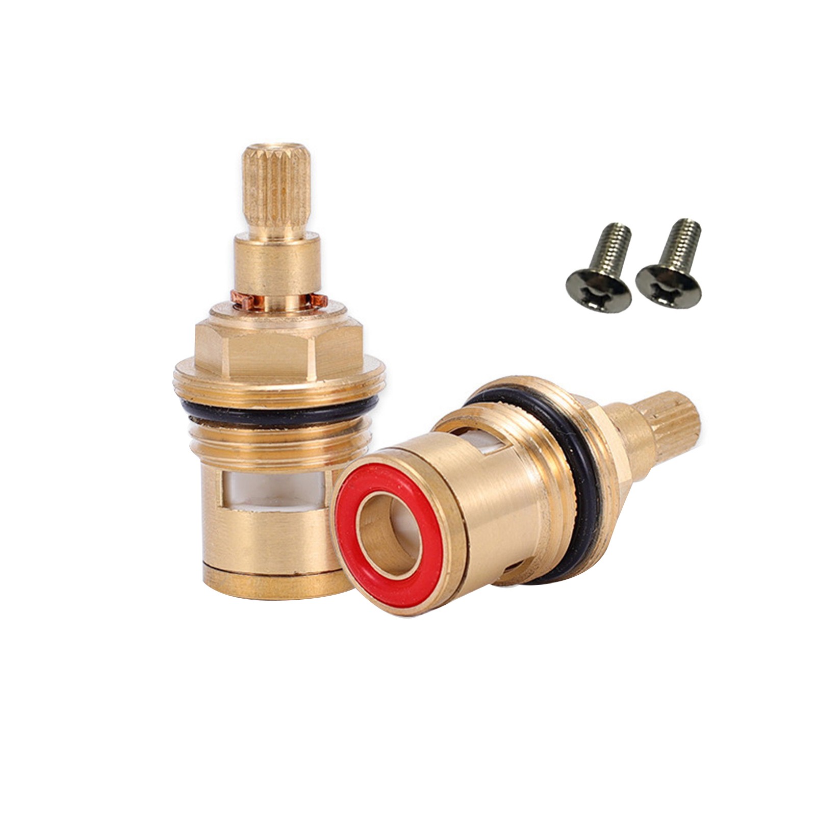 New 2Pcs Replacement Tap Cartridge Valve Kitchen Basin G 1/2 thread
