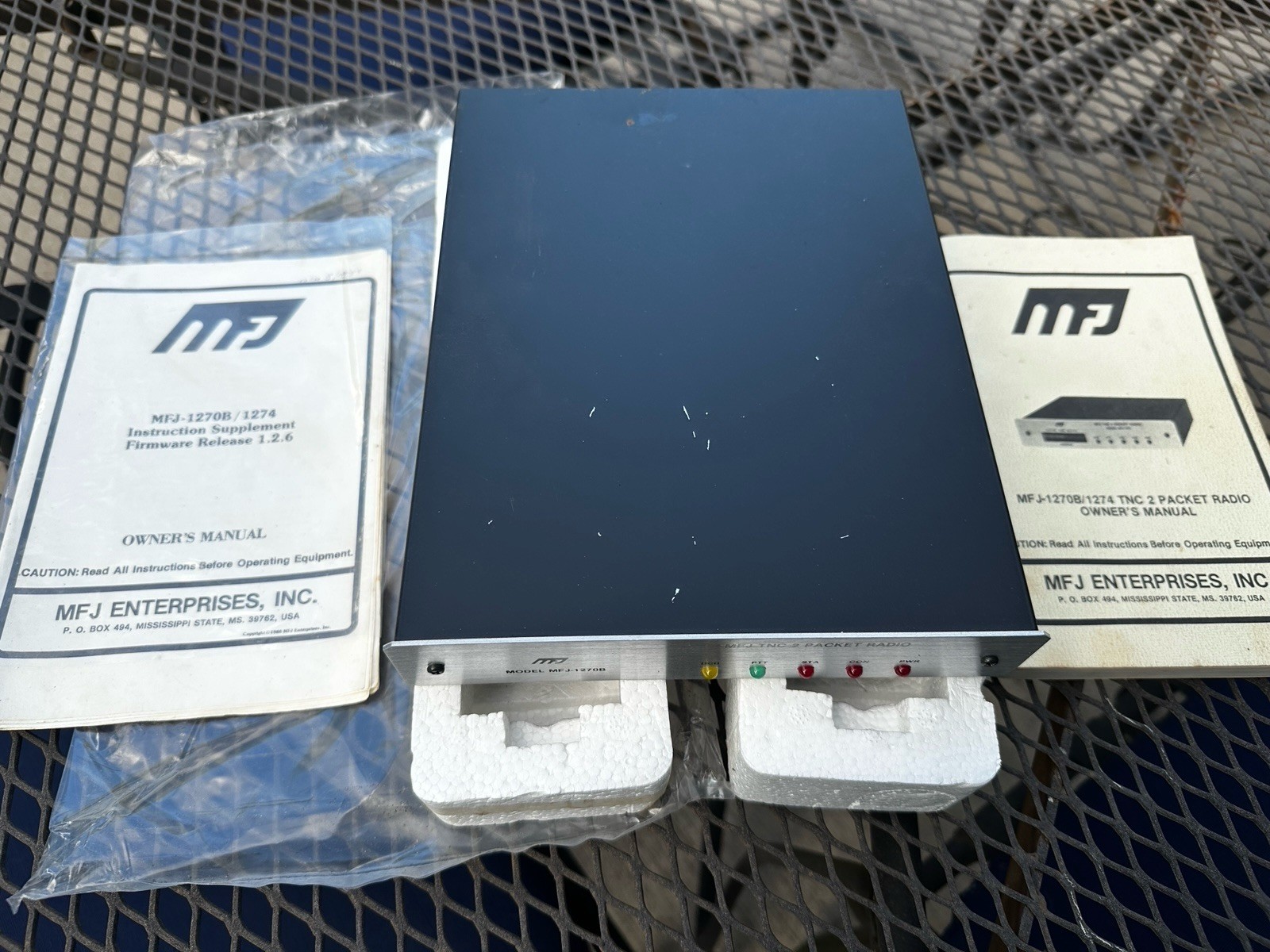 Vintage MFJ-1270B TNC 2 Packet Radio w/ Manual & Original Packing – Untested