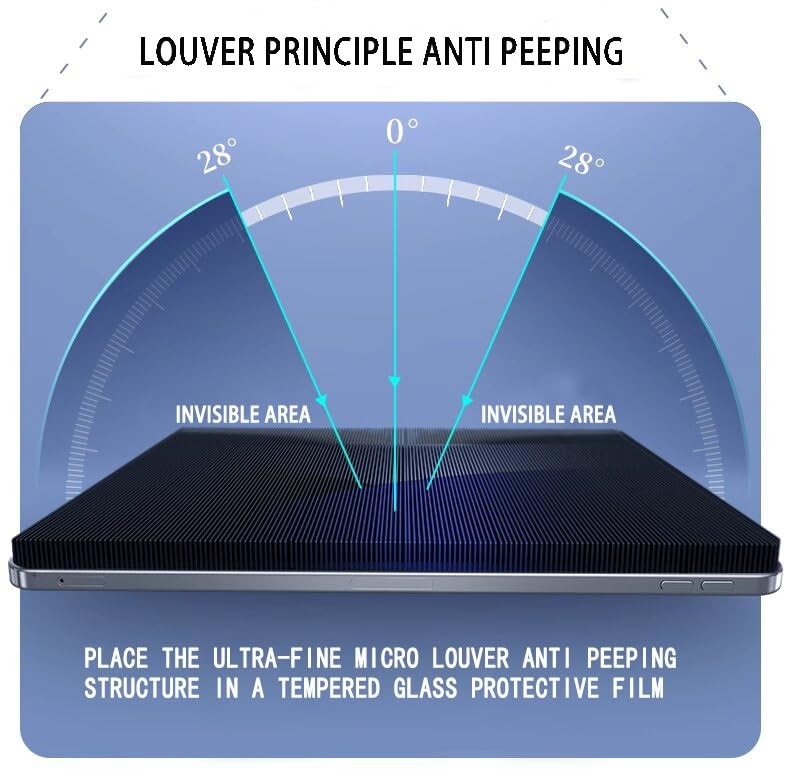 DIEBI Privacy Screen Protector for Samsung Galaxy Tab A9 Plus 11 transparent