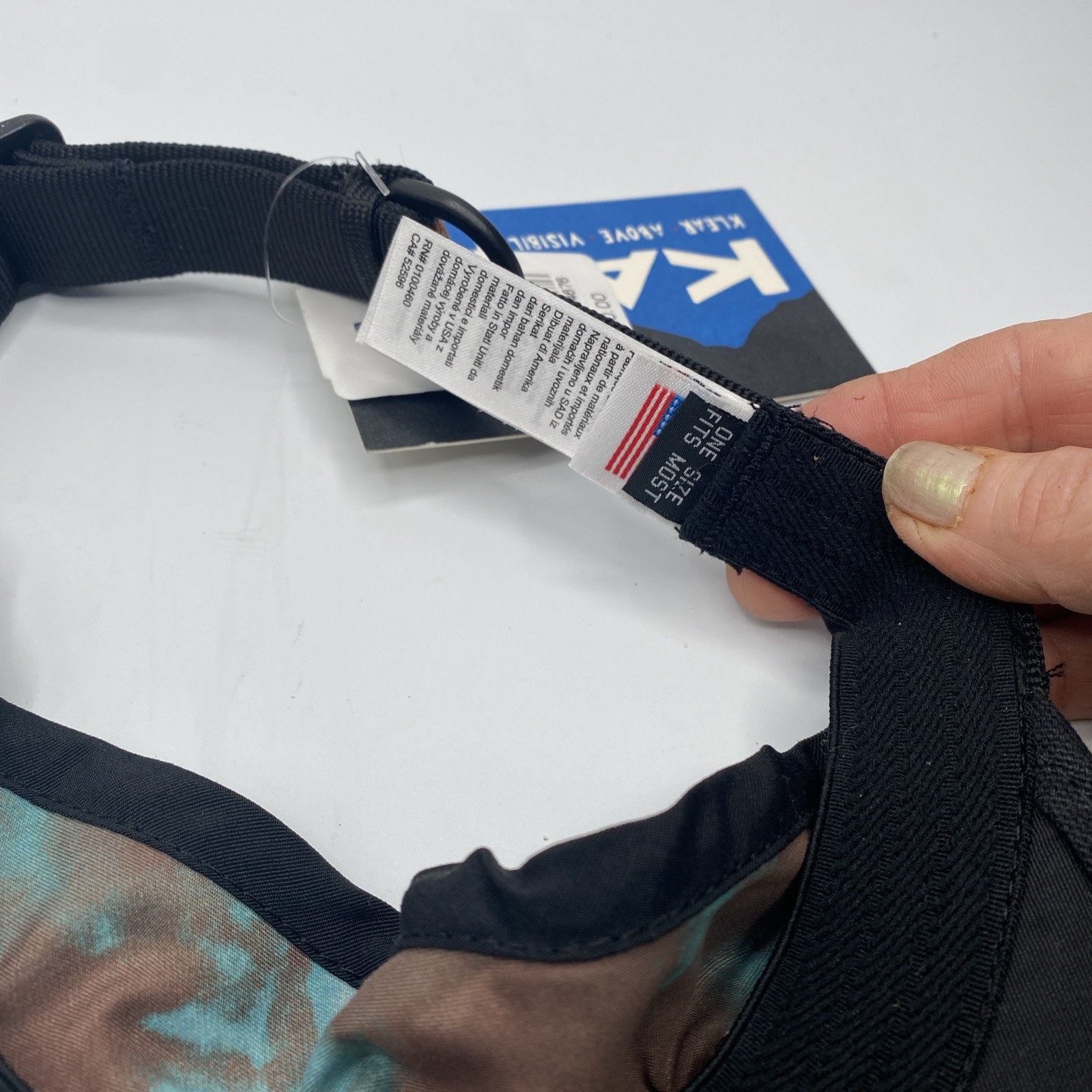 Kavu Strapvisor Visor Wave Tie Dye Adjustable One Size NWT!