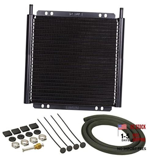 13504 Series 8000 Plate and Fin Transmission Oil Cooler , Black