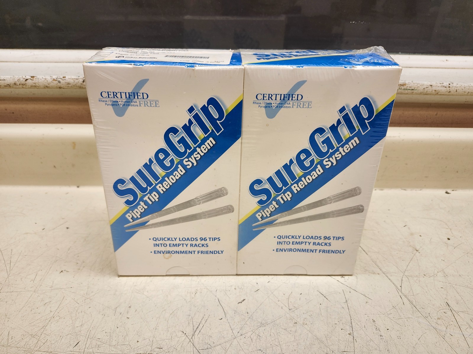 Fisherbrand SureGrip Pipet Tips reload 1000XL (1250ul) QTY-768 P/N: 05-408-194