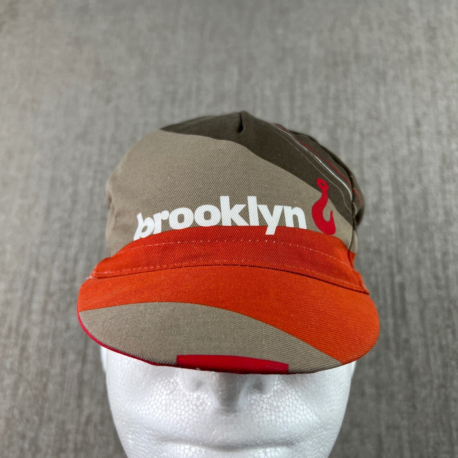 Rockstar Games Cycling Cap Men One Size Brown Red Hook Crit Brooklyn Italy