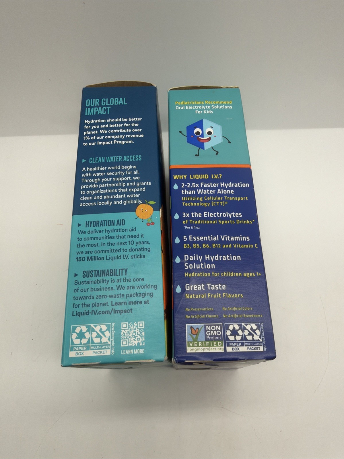 (2) Liquid I.V. Hydration Multiplier Electrolyte Drink Mix Kid Punch COMBINESHIP