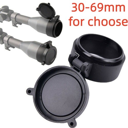 30-69MM Rifle Scope Lens Cover Flip Up Cap Quick Spring Protection 1pcs