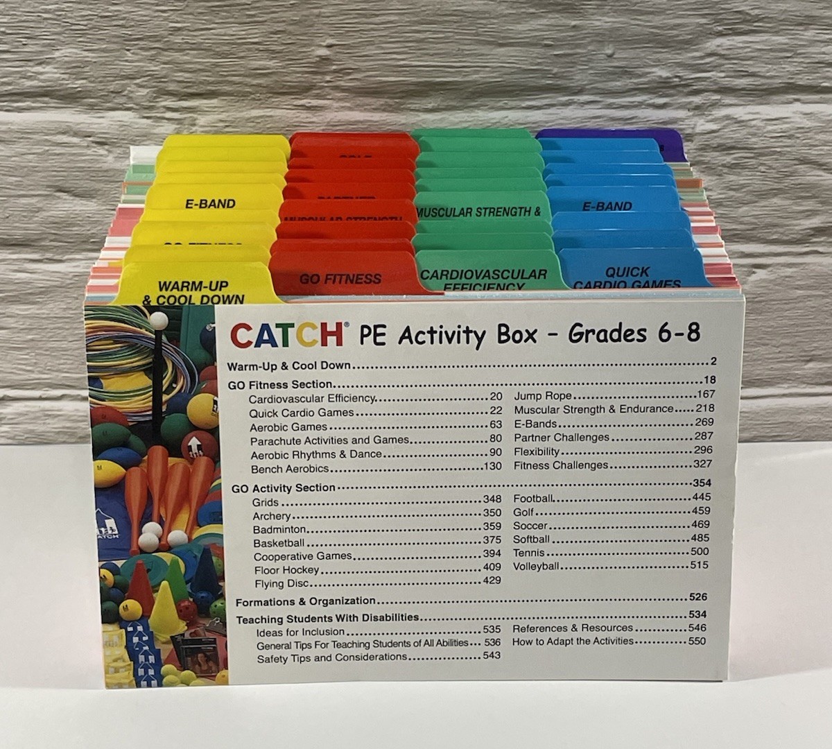 Flaghouse CATCH Middle School PE Curriculum Grades 6–8 Activity Box-Complete Set