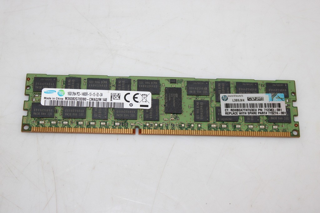 Lot of 6 HP Samsung 16GB 2Rx4 PC3-14900R RAM M393B2G70DB0-CMA 712383-715274