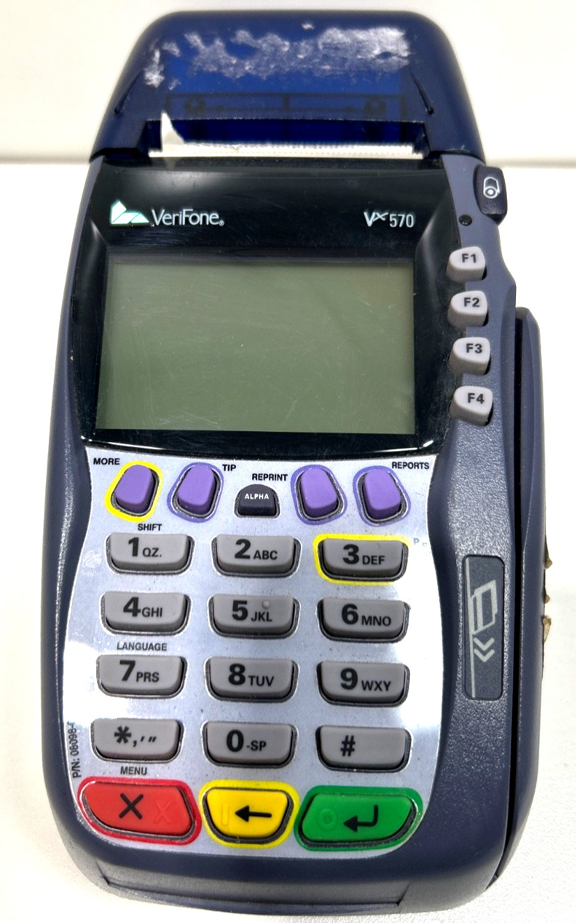 Verifone VX-570 OMNI 5700 Credit Card Machine (w/w/rack 4