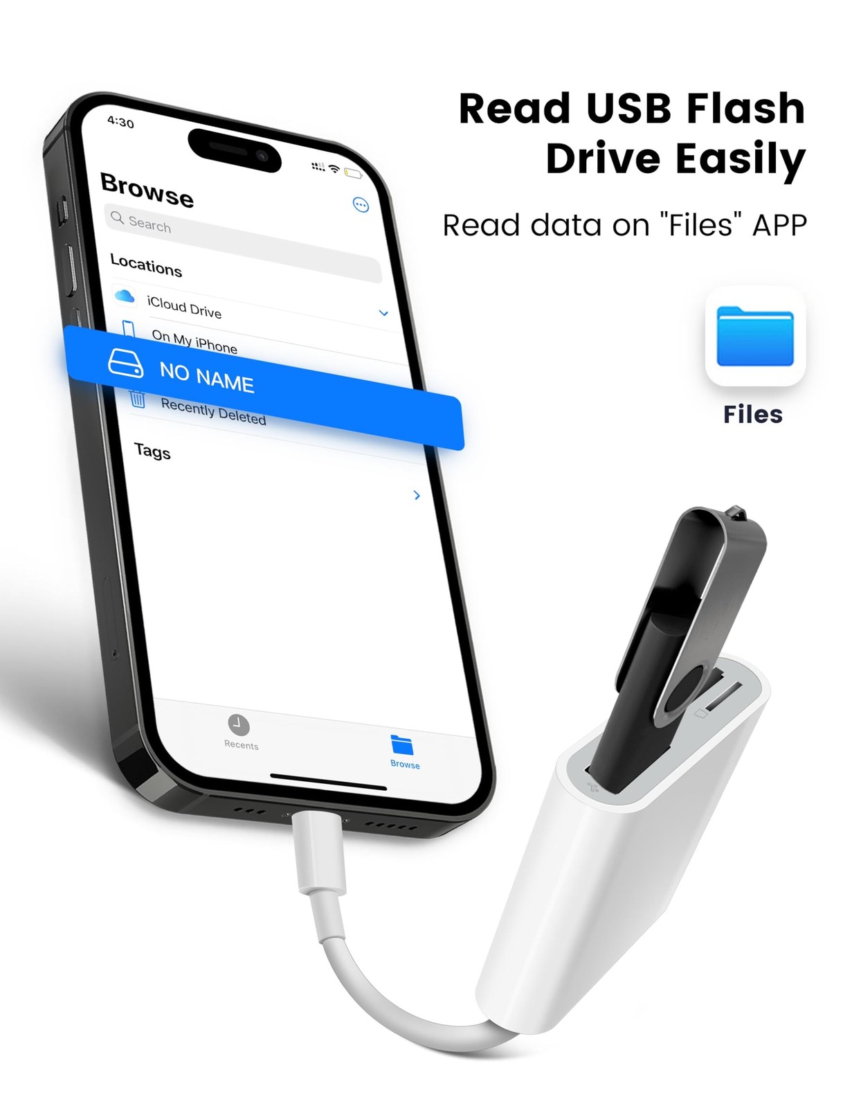 MujuDoler USB C SD Card Reader for iPhone 15 16 iPad One USB-C plug, White