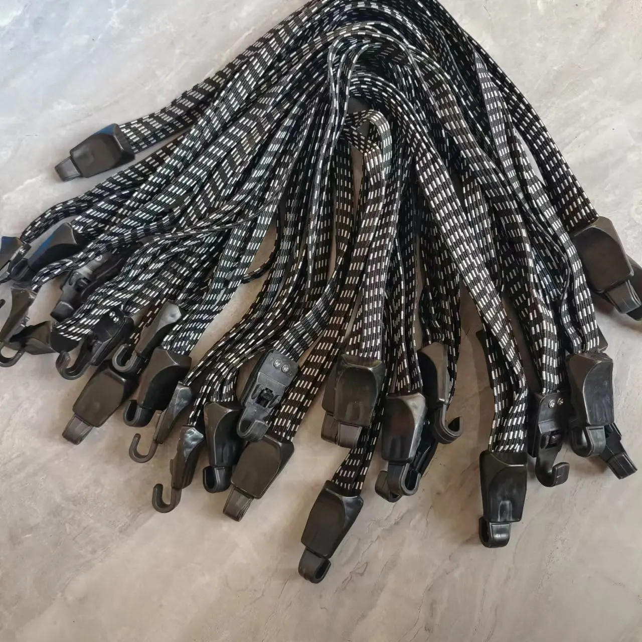 Motorcycle Bicycle Luggage Strap Elastic Rubber Rack Rope Belt Hook MTB Bag